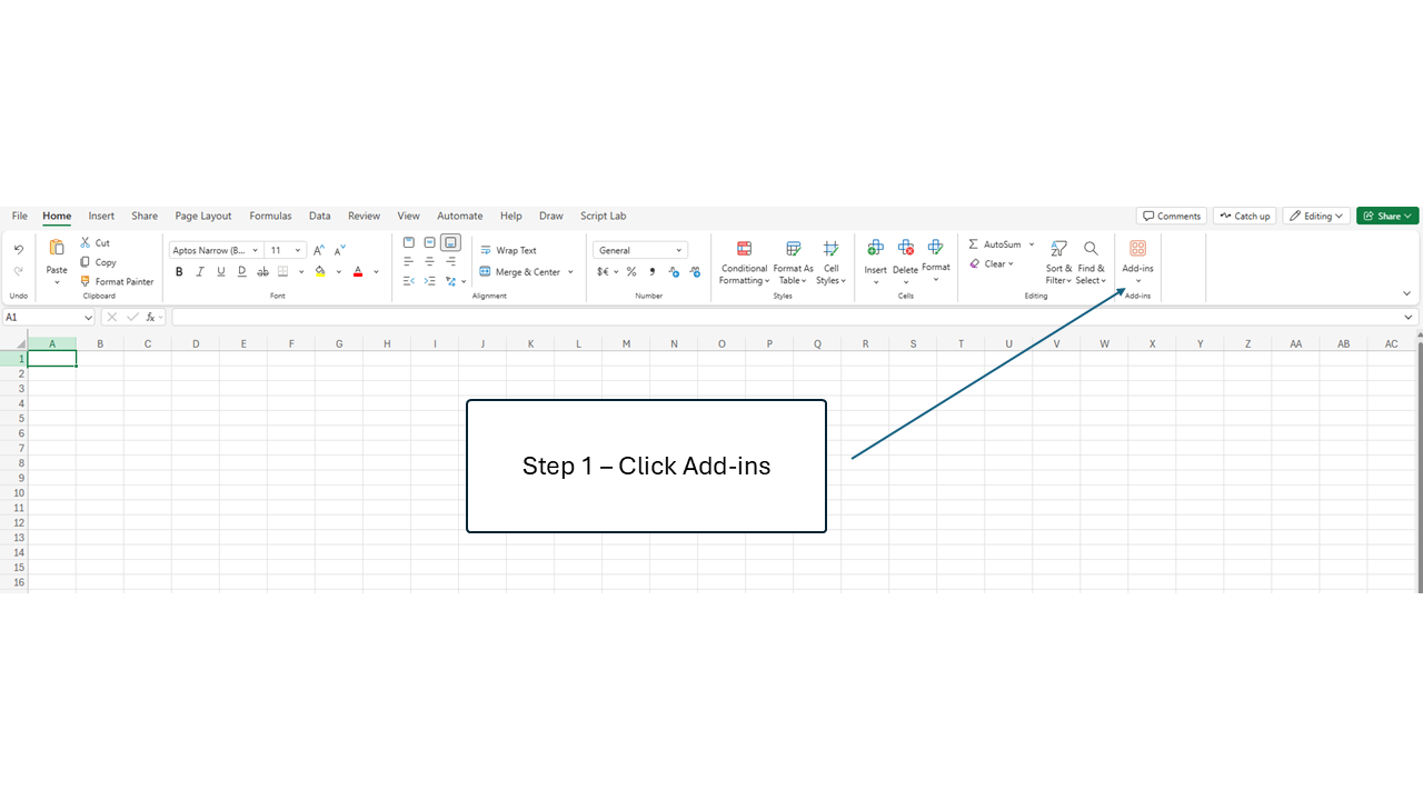 Step 1: Open Excel and go to Insert tab