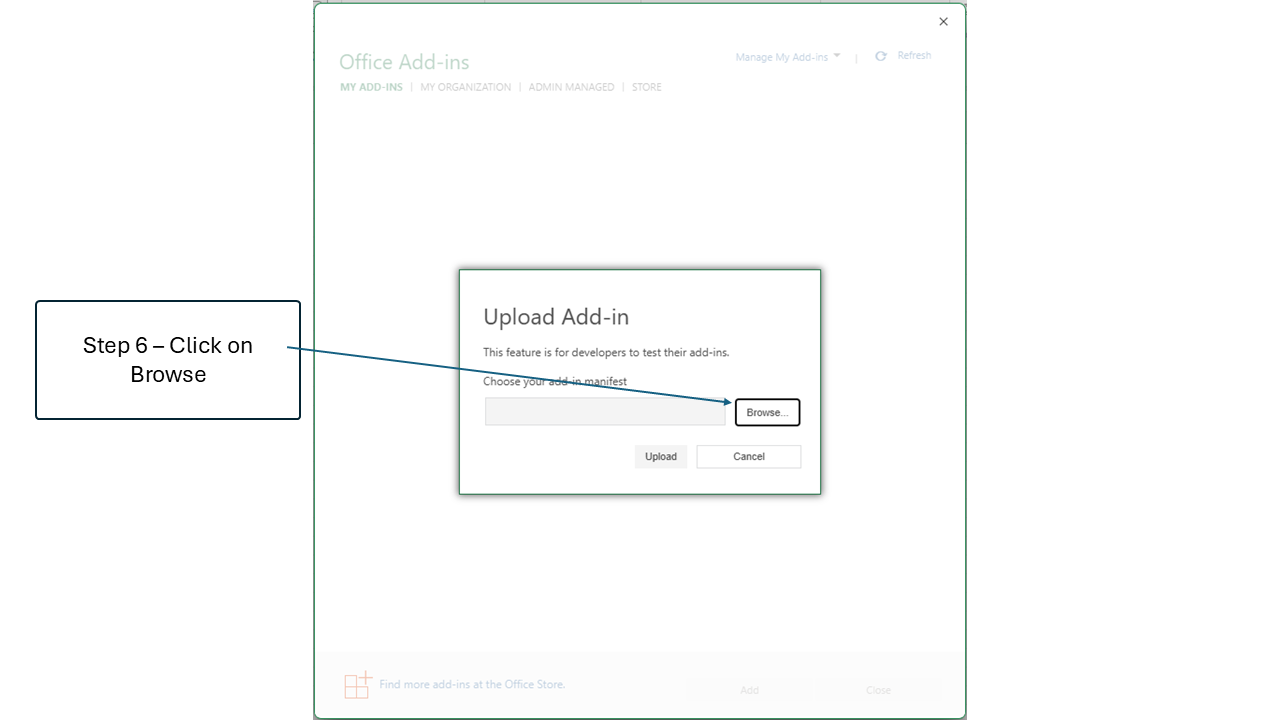 Step 6: Click Upload